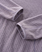 Lightweight Grid Texture Hoodie