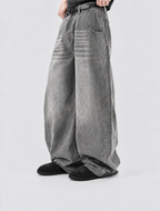 Washed Barrel Baggy Jeans