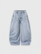 Washed Barrel Baggy Jeans